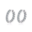 Moissanite Hoop Earrings