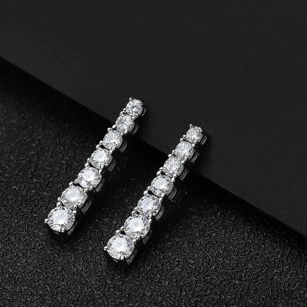Moissanite Drop Earrings