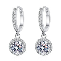 Delicate Halo Drop Earrings