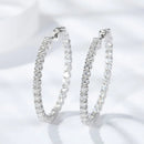 Moissanite Hoop Earrings