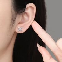 Fine Cross Earrings