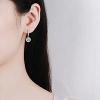 Delicate Halo Drop Earrings