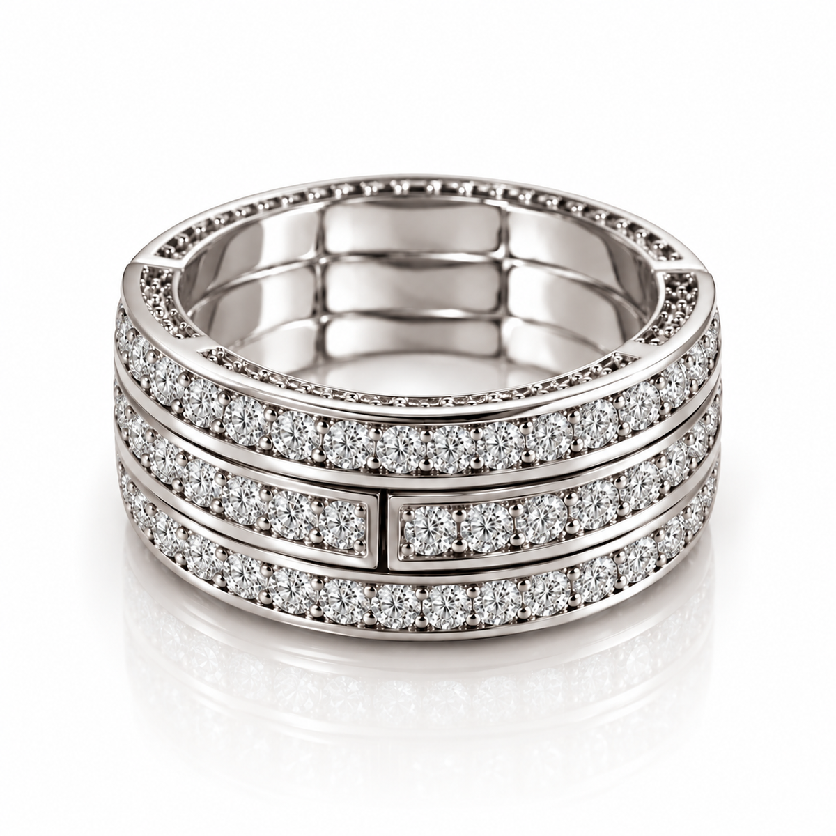 Arcadia Modular Ring — Three Lines of Light