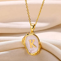 Deep Ocean Initial Necklace