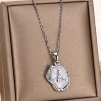 Deep Ocean Initial Necklace