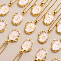 Deep Ocean Initial Necklace