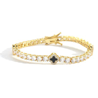 Four-Leaf Clover Tennis Bracelet