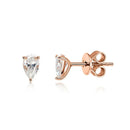 Drop of Elegance Earrings – Pear-Shaped Moissanite