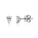 Drop of Elegance Earrings – Pear-Shaped Moissanite